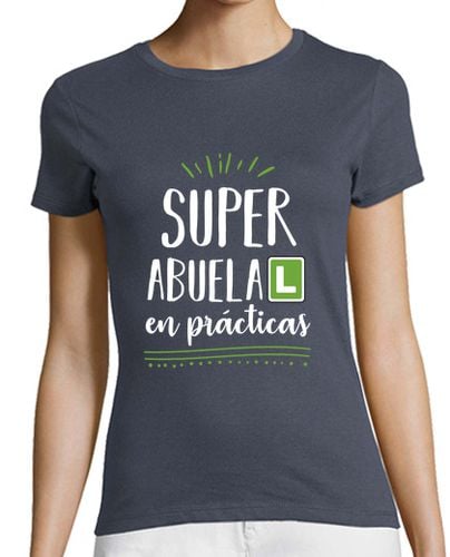 Camiseta Mujer Manga Corta Super Abuela laTostadora - latostadora.com - Modalova