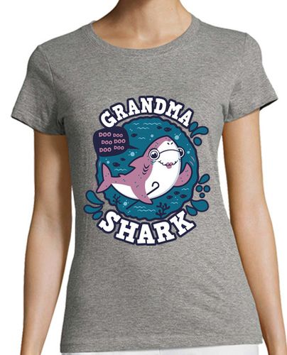 Camiseta mujer Grandma Shark trazo - latostadora.com - Modalova