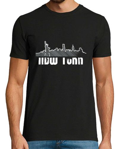 Camiseta Hombre Manga Corta New York Skyline 2. Hombre, manga corta, negra, calidad extra laTostadora - latostadora.com - Modalova