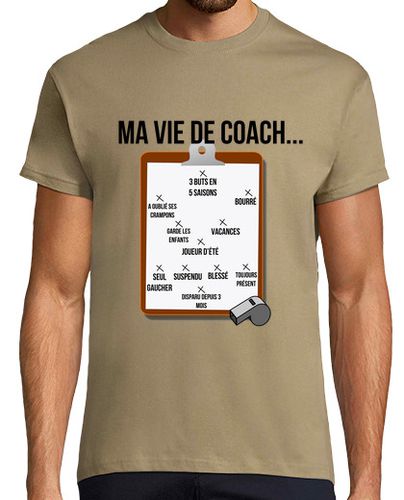 Camiseta Hombre Manga Corta mi vida como entrenador de futbol laTostadora - latostadora.com - Modalova