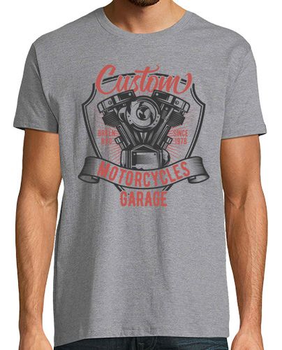 Camiseta Hombre Manga Corta Motorcycles Garage laTostadora - latostadora.com - Modalova