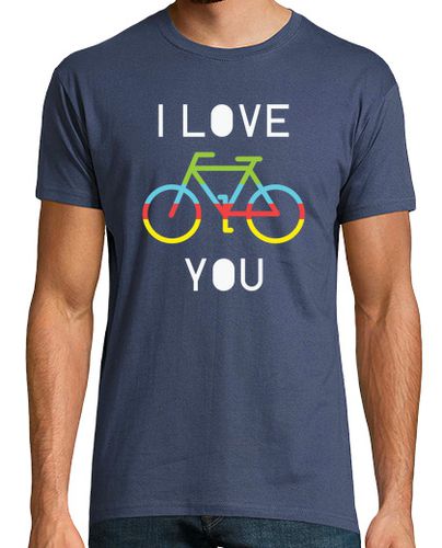 Camiseta bike i love colorful lines vector - latostadora.com - Modalova
