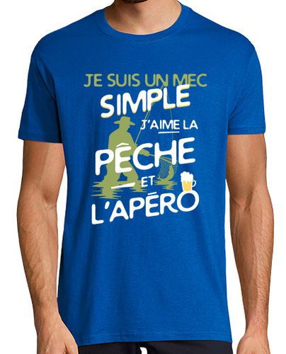 Camiseta Hombre Manga Corta pesca - un chico sencillo laTostadora - latostadora.com - Modalova