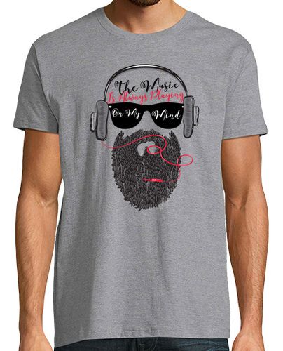 Camiseta Hombre Manga Corta Beard hipster music headphones laTostadora - latostadora.com - Modalova