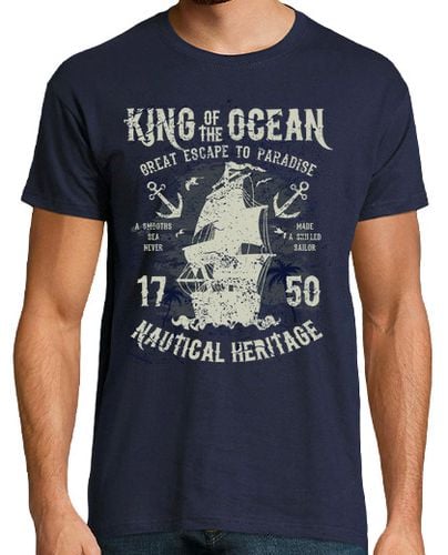 Camiseta Hombre Manga Corta King Of The Ocean laTostadora - latostadora.com - Modalova