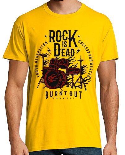 Camiseta Rock Is Dead 2 - latostadora.com - Modalova
