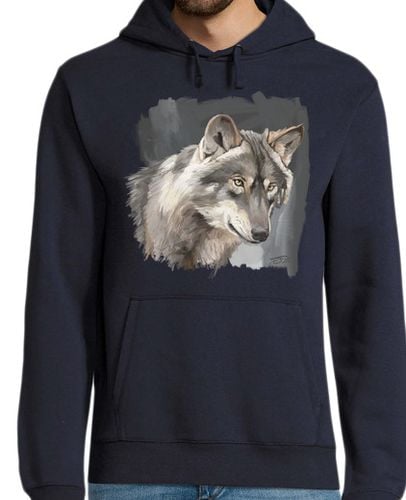 Sudadera Con Capucha Para Hombre Lobo ibérico 2 laTostadora - latostadora.com - Modalova