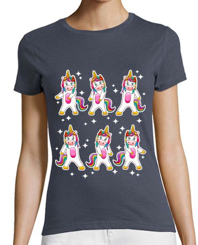 Camiseta mujer Unicornios Baile Floss Regalo Anime Unicornio Friki - latostadora.com - Modalova