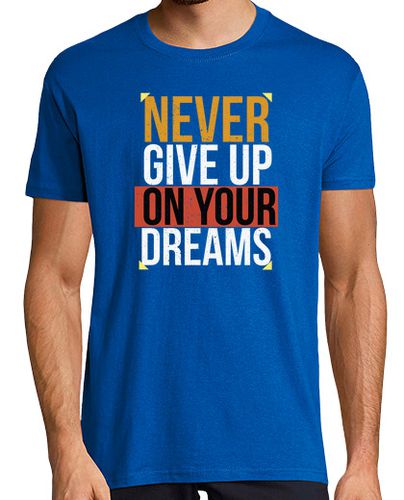 Camiseta Hombre Manga Corta Never Give Up - Motivation laTostadora - latostadora.com - Modalova