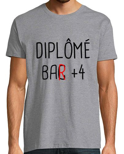 Camiseta barra graduada + 4, humor, alcohol, divertido - latostadora.com - Modalova