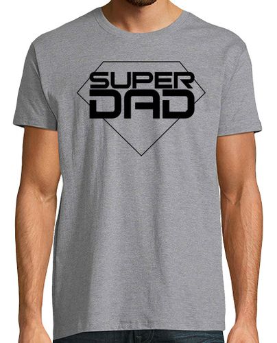 Camiseta Happy Father's Day - Hombre, manga corta, gris vigoré, calidad extra laTostadora - latostadora.com - Modalova