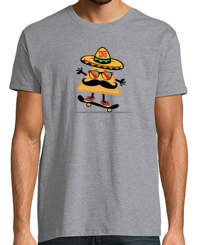 Camiseta Funny Taco Skateboard Mexican Food - latostadora.com - Modalova