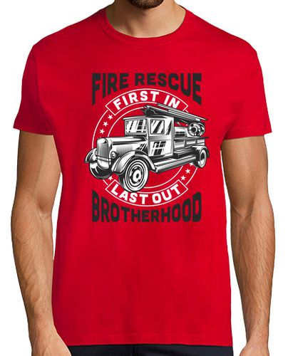 Camiseta Fire Rescue Brotherhood - latostadora.com - Modalova