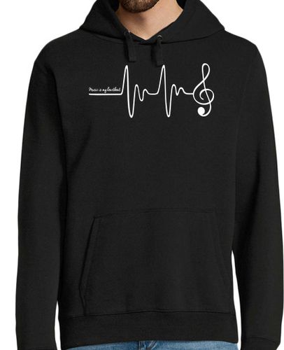 Sudadera Con Capucha Para Hombre Music is my Heartbeat laTostadora - latostadora.com - Modalova