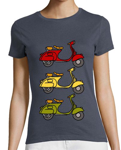 Camiseta mujer 3 Vespas laTostadora - latostadora.com - Modalova