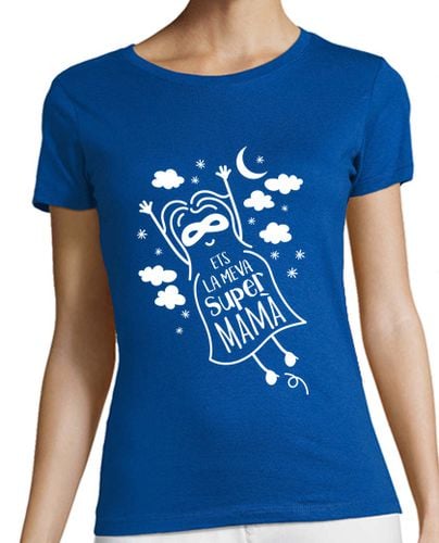 Camiseta Mujer Manga Corta Ets la meva Supermamà (cat) laTostadora - latostadora.com - Modalova