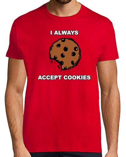 Camiseta I always accept cookies. Samarreta home - latostadora.com - Modalova