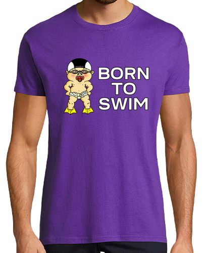 Camiseta Born to Swim - latostadora.com - Modalova