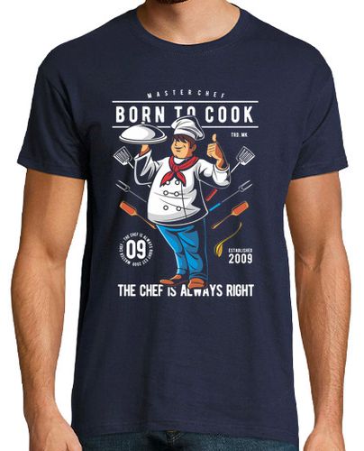 Camiseta Born to Cook - latostadora.com - Modalova