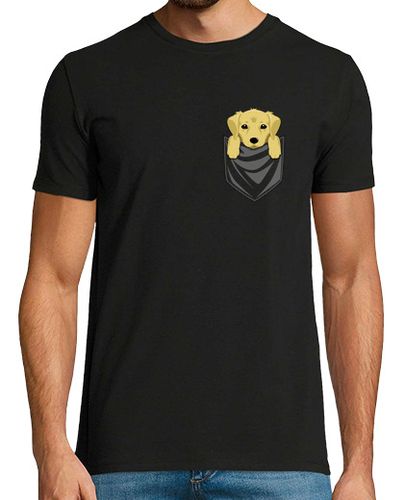 Camiseta Hombre Manga Corta Perro Golden Retriever Bolsillo laTostadora - latostadora.com - Modalova