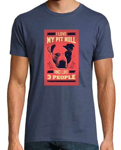 Camiseta Hombre Manga Corta Camiseta AMO MI PIT BULL laTostadora - latostadora.com - Modalova