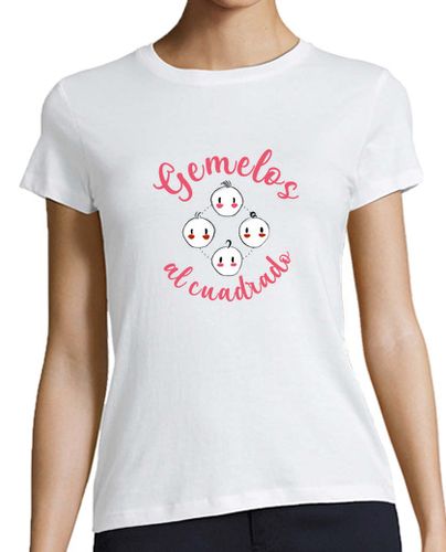 Camiseta Mujer Manga Corta Branding - Gemelos al cuadrado laTostadora - latostadora.com - Modalova