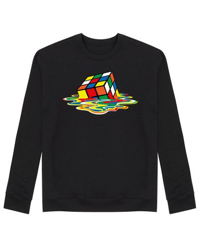 Sudadera Sin Capucha Unisex Cubo de Rubik Derretido laTostadora - latostadora.com - Modalova