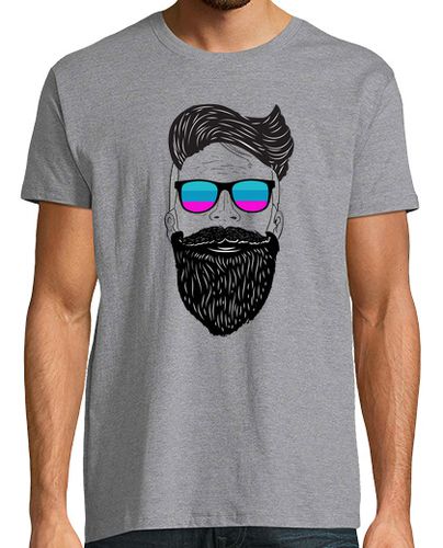 Camiseta Hombre Manga Corta Beard Hipster Cool Design laTostadora - latostadora.com - Modalova