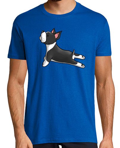 Camiseta Boston Terrier Yoga laTostadora - latostadora.com - Modalova