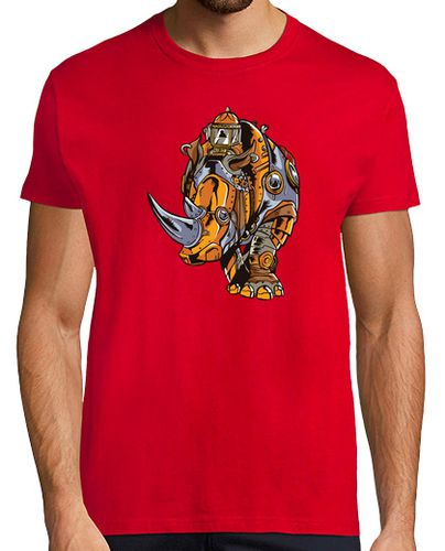 Camiseta Rinoceronte Steampunk - latostadora.com - Modalova