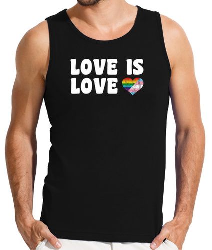 Camiseta Hombre Sin Mangas Gay Pride Love is Love laTostadora - latostadora.com - Modalova