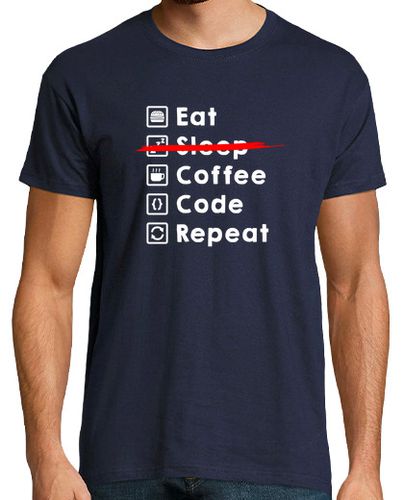 Camiseta Eat Coffee Code Repeat light laTostadora - latostadora.com - Modalova