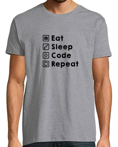 Camiseta Eat Sleep Code Repeat dark - latostadora.com - Modalova