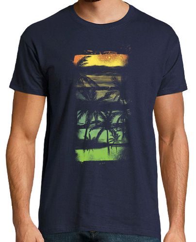 Camiseta Playa palmeras - latostadora.com - Modalova
