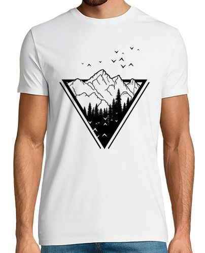 Camiseta Hombre Manga Corta Montañas Hipster laTostadora - latostadora.com - Modalova