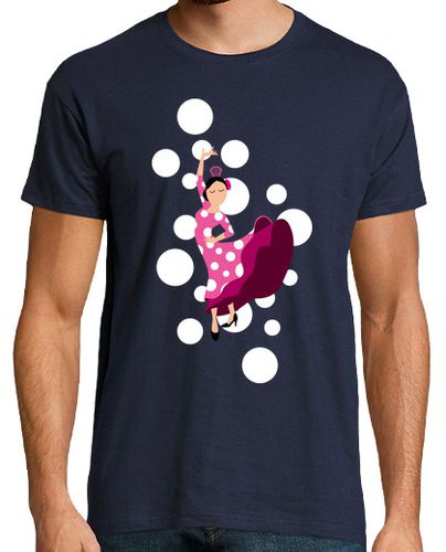 Camiseta Hombre Manga Corta Flamenca lunares blanco, Hombre laTostadora - latostadora.com - Modalova