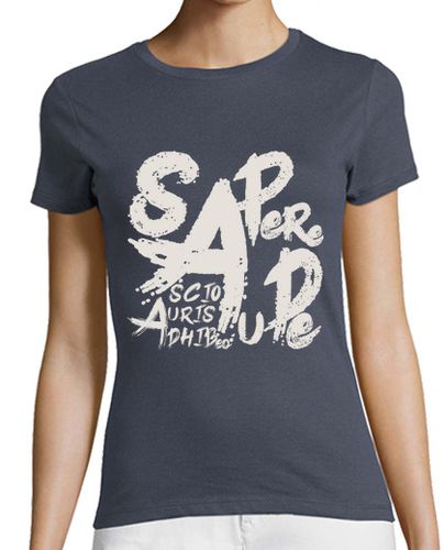 Camiseta mujer SAPERE AUDE Sepia - latostadora.com - Modalova