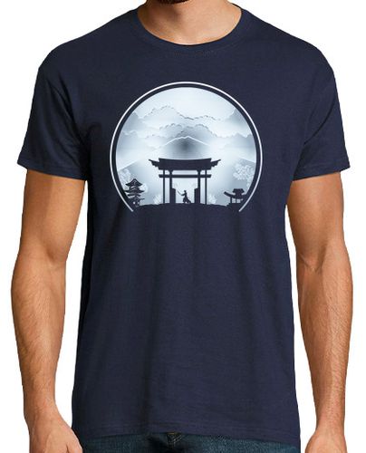 Camiseta Templo Samurai Blue - latostadora.com - Modalova