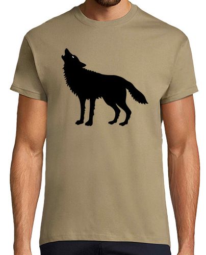 Camiseta lobo aullando - silueta - latostadora.com - Modalova