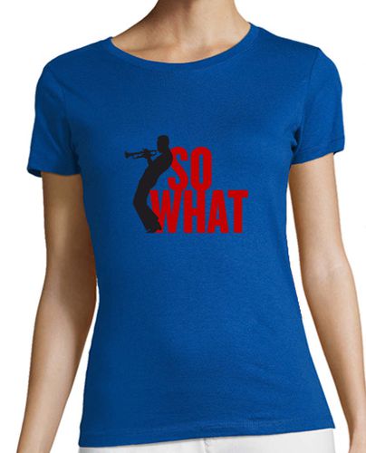 Camiseta mujer Miles Davis So What Rojo. Trompeta Jazz. Mujer - latostadora.com - Modalova