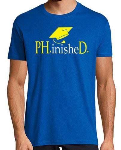 Camiseta Hombre Manga Corta PhD Pun Funny Graduation Apparel laTostadora - latostadora.com - Modalova