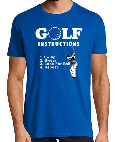 Camiseta instrucciones de golf golfista divertid - latostadora.com - Modalova