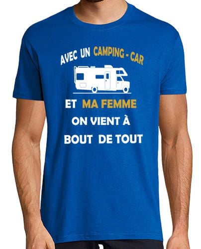 Camiseta Hombre Manga Corta con un auto de camping laTostadora - latostadora.com - Modalova