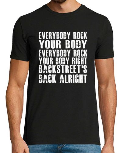 Camiseta Hombre Manga Corta Everybody Rock Your Body Backstreets laTostadora - latostadora.com - Modalova