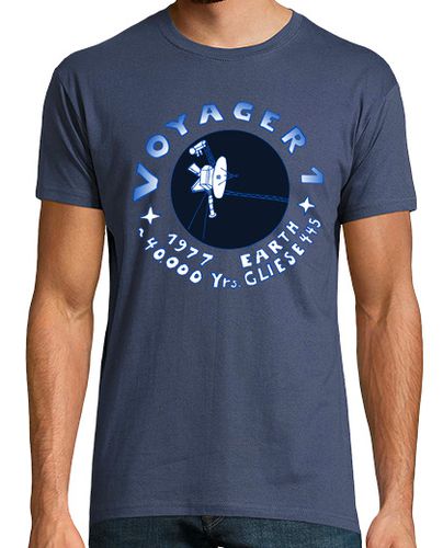 Camiseta Voyager 1 azul Gliese 445 Camiseta hombre - latostadora.com - Modalova