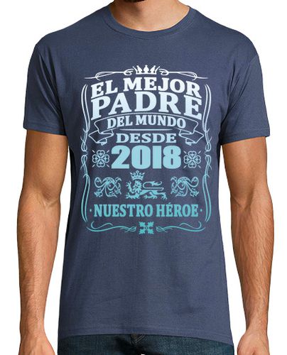 Camiseta Hombre Manga Corta Mejor padre desde 2018 laTostadora - latostadora.com - Modalova