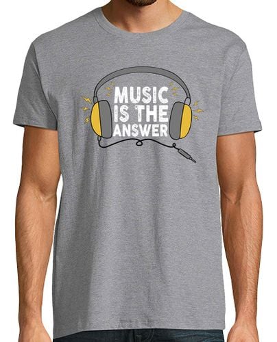 Camiseta Hombre Manga Corta Music Is The Answer La Musica es la respuesta laTostadora - latostadora.com - Modalova