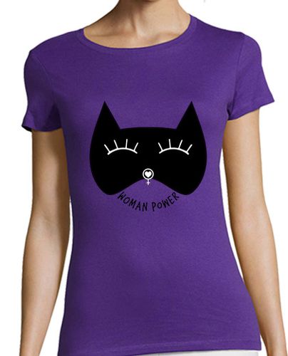 Camiseta mujer Woman Power Feminista negro laTostadora - latostadora.com - Modalova