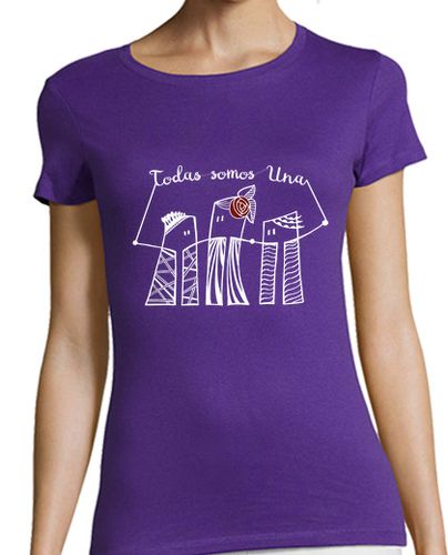 Camiseta mujer Camiseta chica Todas somos una Diseño para fondos oscuros laTostadora - latostadora.com - Modalova