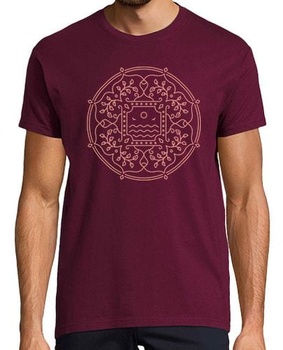 Camiseta Hombre Manga Corta mandala de la naturaleza 1 laTostadora - latostadora.com - Modalova